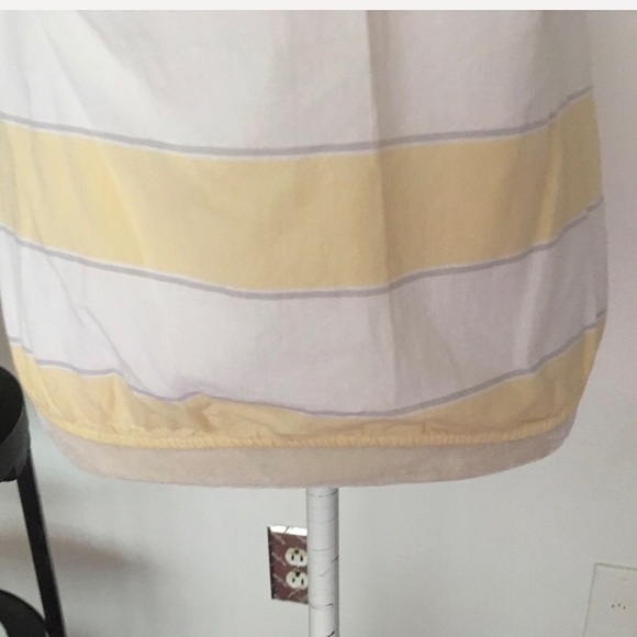 Ann Taylor Loft Yellow White Sleeveless Top Size XS - Picture 4 of 6